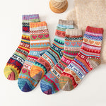 Pack Of 5 Pairs Of Ethnic Socks