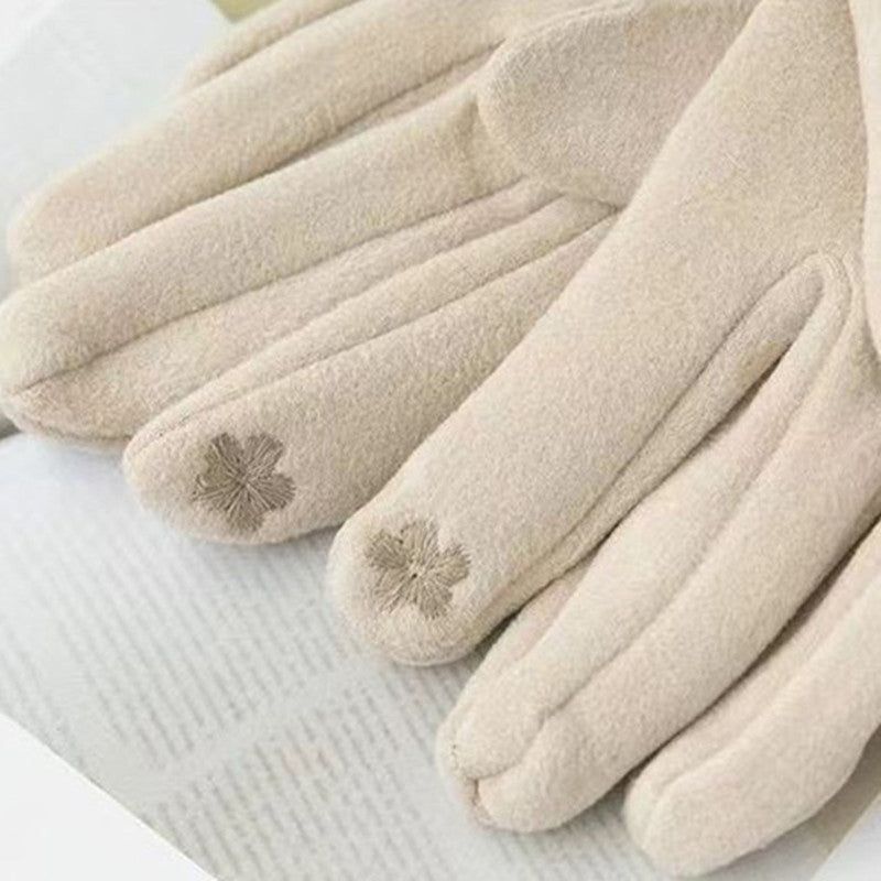 Solid Colour Warm Gloves