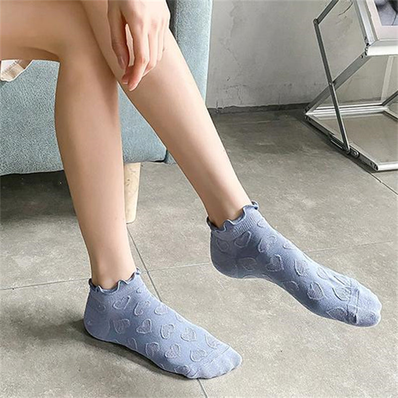 Casual Heart Jacquard Socks