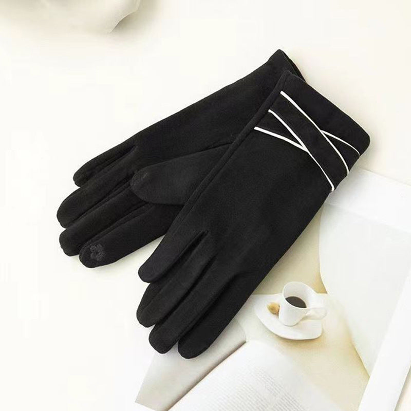 Solid Colour Warm Gloves