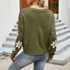 Casual Floral Knitted Cardigan