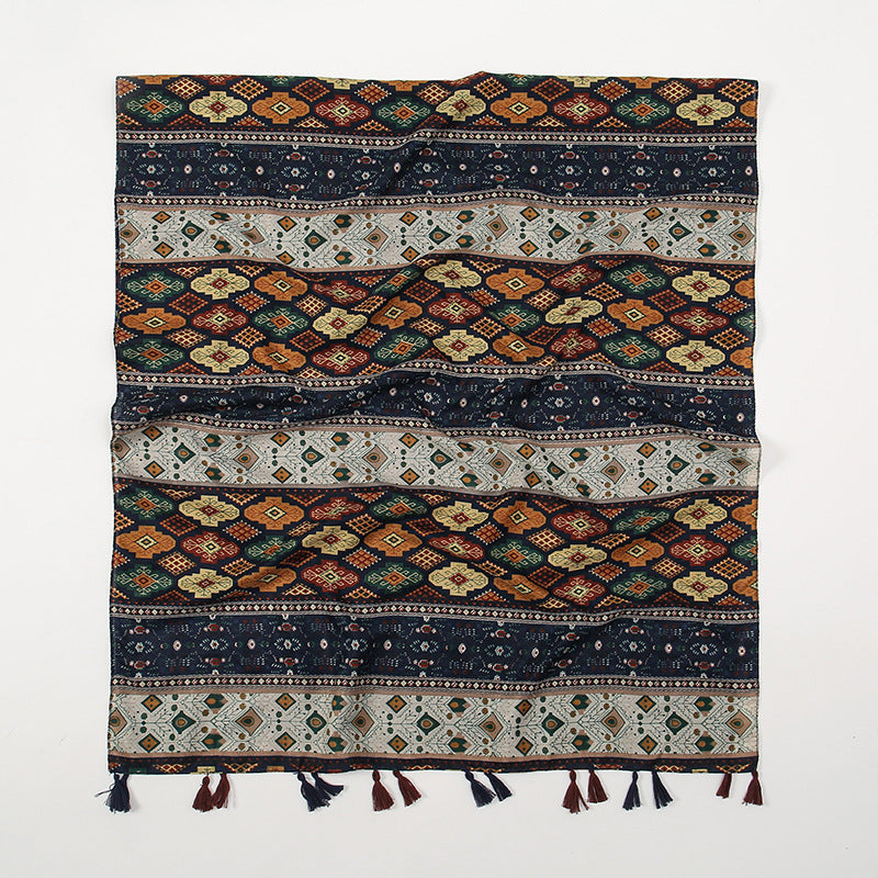 Vintage Ethnic Print Scarf