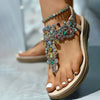 Rhinestone Embellished Casual Sandals