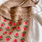 Casual Floral Knitted Bag