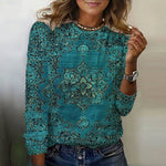 Vintage Ethnic Print T-Shirt