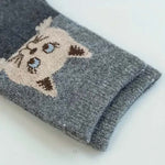 Pack Of 5 Pairs Of Cat Print Socks