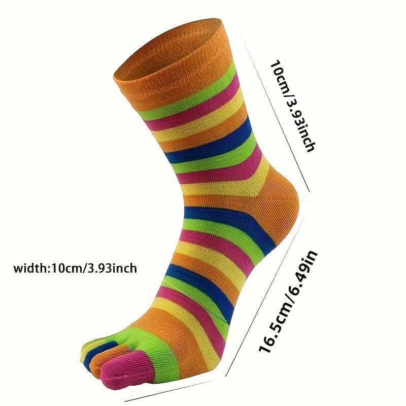 Colourful Five-Toe Socks