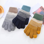 Warm Colour Block Gloves