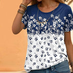 Colour Block Floral T-Shirt