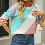 Casual Colour Block Sweater