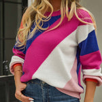 Casual Colour Block Sweater