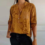 Vintage Printed Blouse