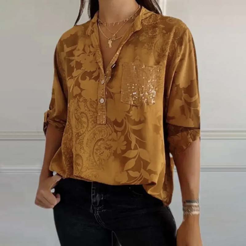 Vintage Printed Blouse