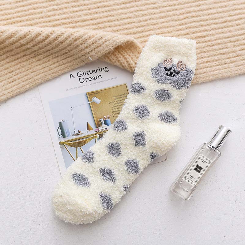 Cartoon Plush Socks