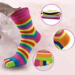 Colourful Five-Toe Socks