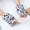 Leopard Print Warm Gloves