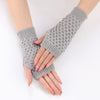 Solid Colour Knitted Gloves