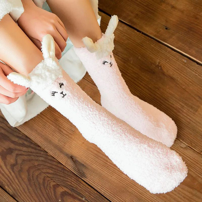 Cartoon Plush Socks