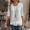 Casual Solid Colour Blouse