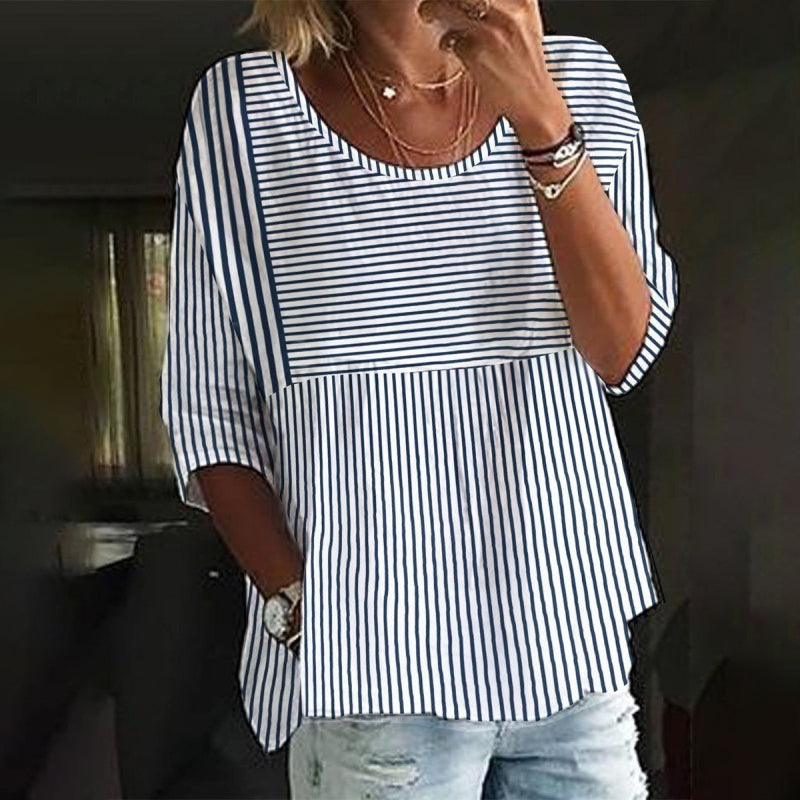 Casual Striped Blouse