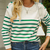 Casual Striped Knit Sweater