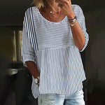 Casual Striped Blouse