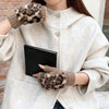 Warm Leopard Print Gloves
