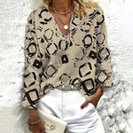 Vintage Printed Blouse