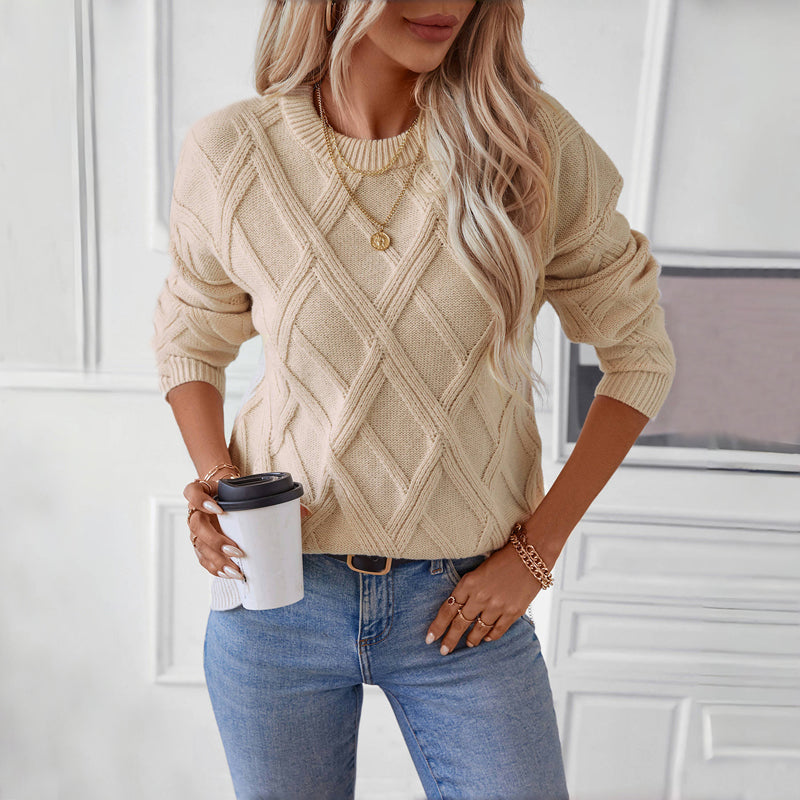 Solid Colour Casual Sweater