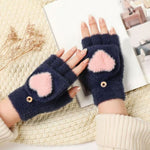 Heart Pattern Warm Gloves