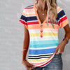 Colourful Striped Casual Blouse
