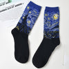 Abstract Print Casual Socks