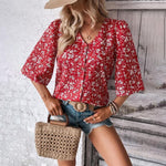 Casual Loose Floral Blouse