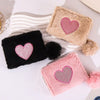 Heart Embroidered Coin Purse