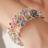 Colourful Butterfly Flower Bracelet