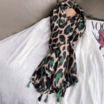 Casual Leopard Print Scarf