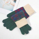 Vintage Plaid Warm Gloves