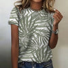Vintage Leaf Print T-Shirt