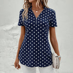 Casual Polka Dot Blouse