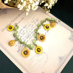 Vintage Sunflower Bracelet