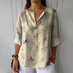 Vintage Printed Blouse