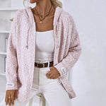 Casual Hooded Knitted Cardigan