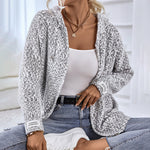 Casual Hooded Knitted Cardigan