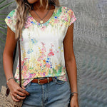 Casual Floral Print T-Shirt