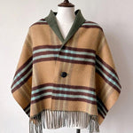 Vintage Plaid Shawl