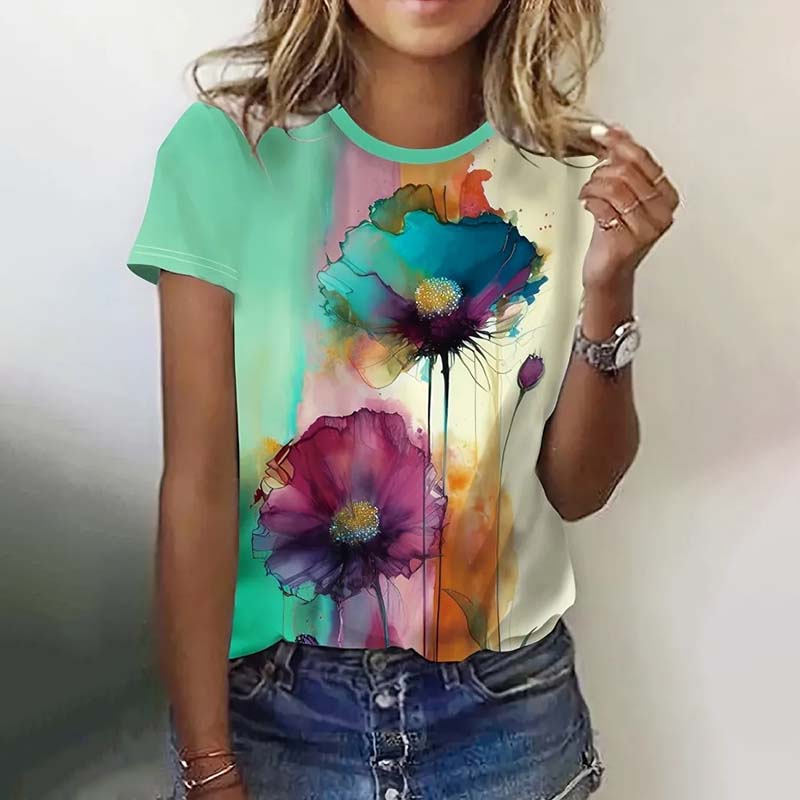 Vintage Floral Print T-Shirt