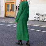 Casual Solid Colour Long Cardigan