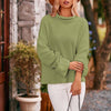 Casual Solid Colour Knit Sweater