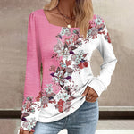 Elegant Floral Print Blouse