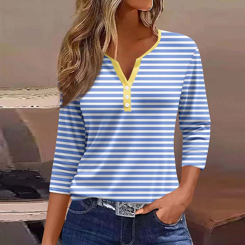 Casual Striped Blouse